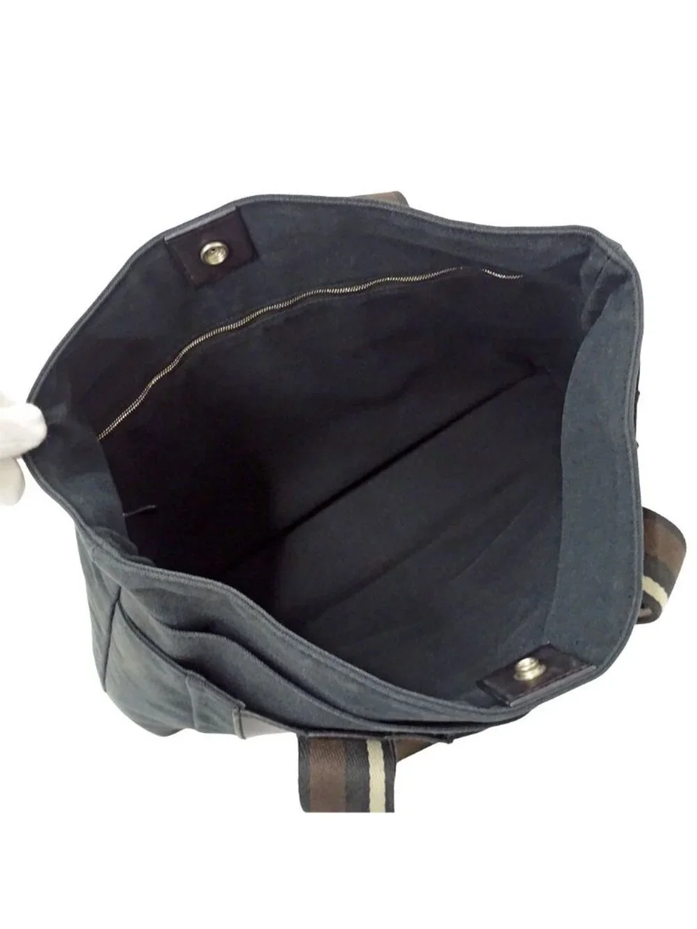 Hermes Tote Troca Horizontal MM Canvas Black